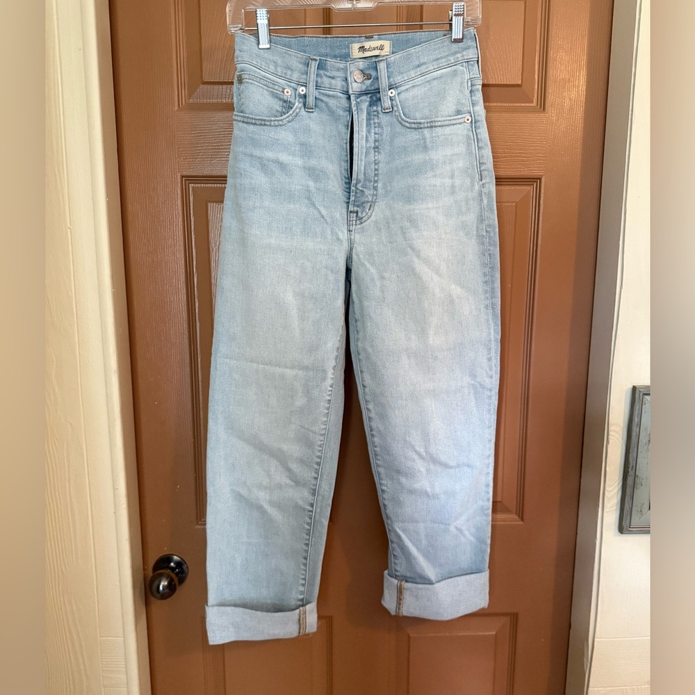Madewell Light Wash Boyfriend Jeans